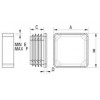 Square ribbed insert [056] (056100060303)