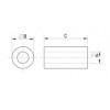 Spacer metal [311-m] (311320740050)